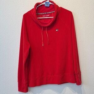 Tommy Hilfiger Women's Bold Red Cowl Neck Sweater